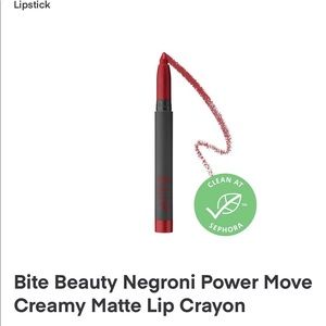 BNIB Bite Beauty Power Move Creamy Matte Lip Crayon- Negroni
